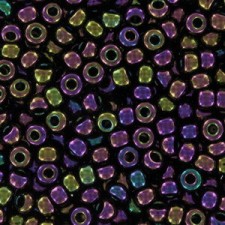 Miyuki rocailles Perlen 8/0 - Metallic purple iris 8-454